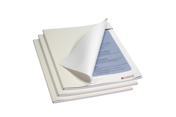 Термообкладинка м'яка Soft Cover, A4, 40, білa
