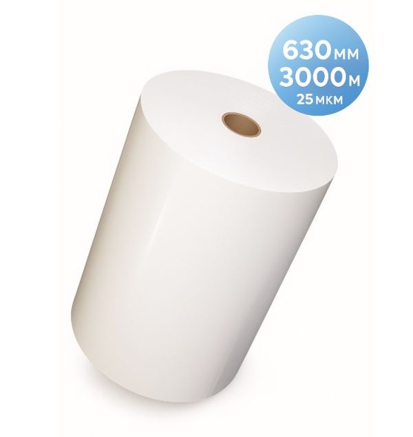 Плівка рулонна TOSHEN, 630 мм, 3000 м, 25 мкм, глянець